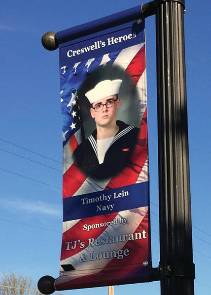 Hometown Hero Pole Banners