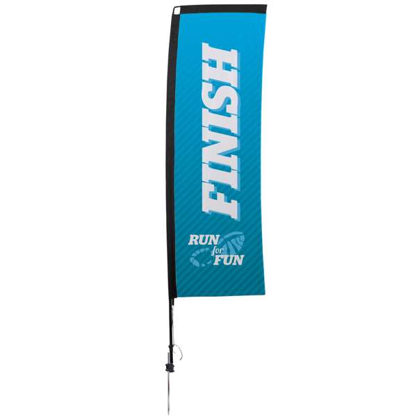 Load image into Gallery viewer, 10&#39; Rectangle Flag - Advertising Banner Kit - Single Sided
