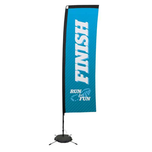 10' Rectangle Flag - Advertising Banner Kit - Single Sided