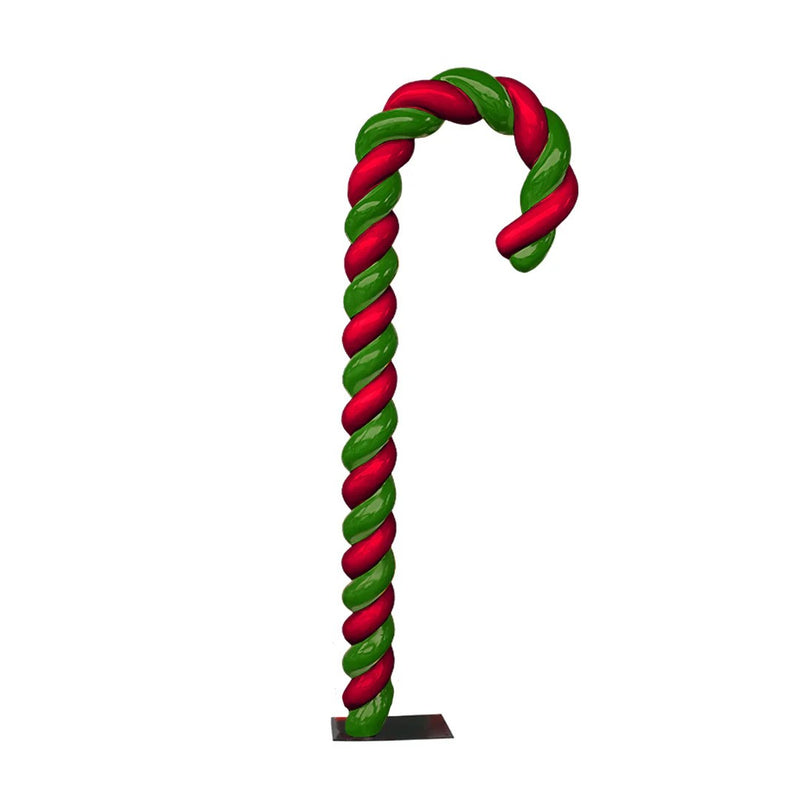 Load image into Gallery viewer, 12&#39; Candy Cane Fiberglass Christmas Decoration
