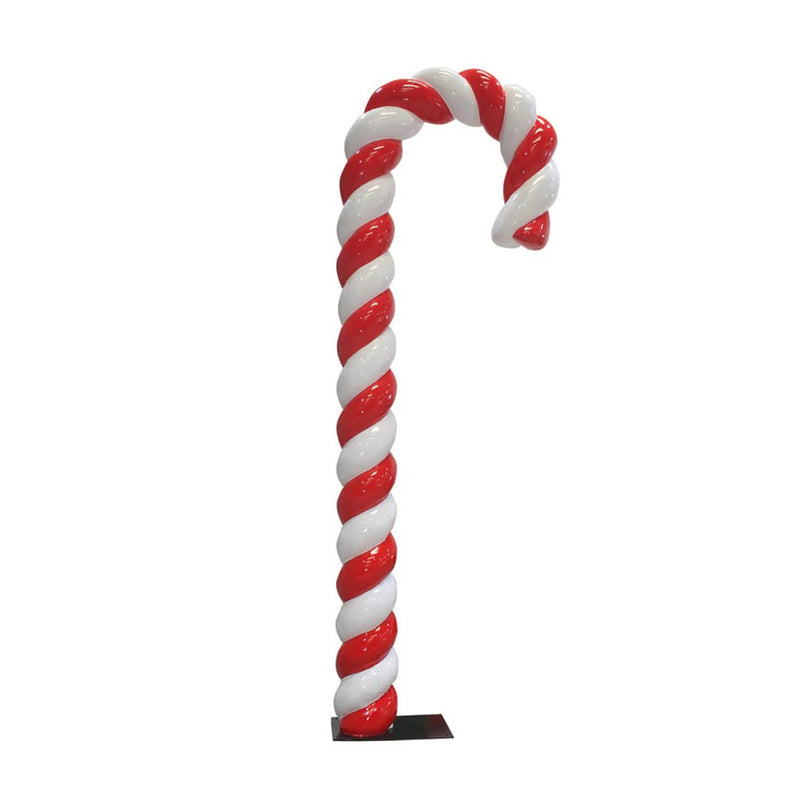 Load image into Gallery viewer, 12&#39; Candy Cane Fiberglass Christmas Decoration
