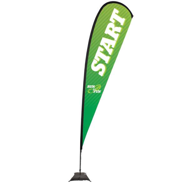 Load image into Gallery viewer, 15&#39; Teardrop Flag - Advertising Banner Kit - Single Sided
