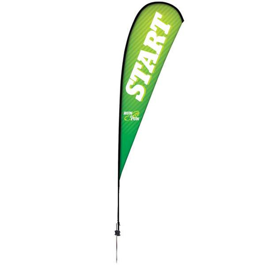 15' Teardrop Flag - Advertising Banner Kit - Single Sided