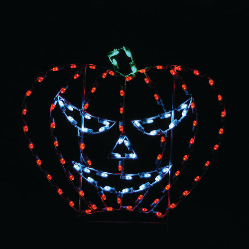 3.5' Jack-O-Lantern Pole Mount Halloween Light Display