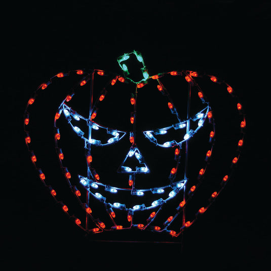 3.5' Jack-O-Lantern Pole Mount Halloween Light Display