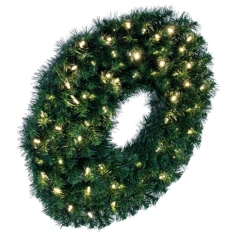 Load image into Gallery viewer, 30&quot; Pre-Lit LED Artificial Commercial Christmas Wreath
