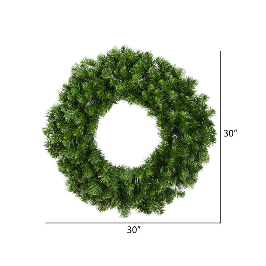 30" Unlit Artificial Commercial Christmas Wreath