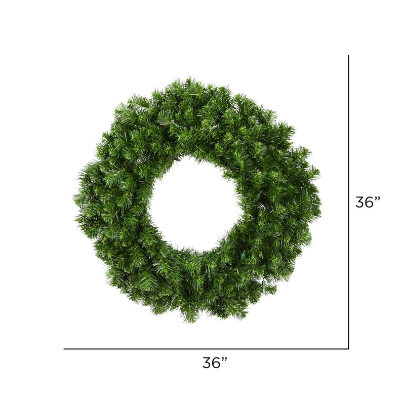 Load image into Gallery viewer, 36 in. Unlit Artificial Commercial Christmas Wreath
