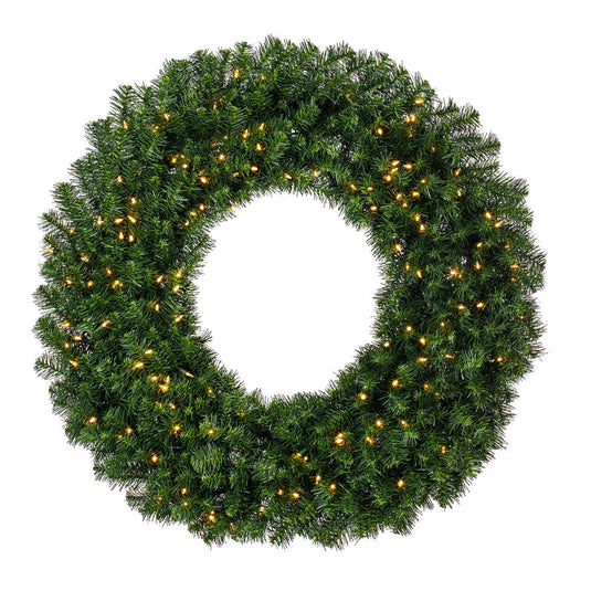 48" Pre-Lit LED Artificial Commercial Christmas Wreath