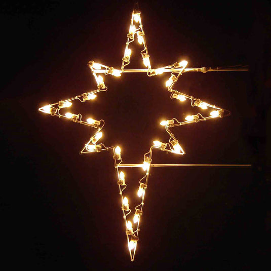 4' Star of Bethlehem Pole Mount Christmas Light Display