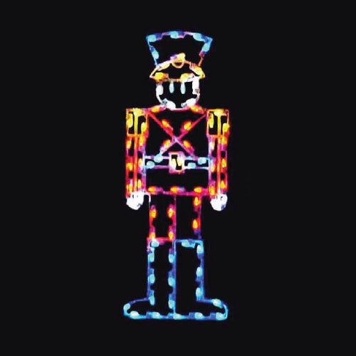 5' Nutcracker Silhouette Pole Mounted Decoration