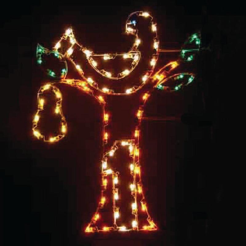 Load image into Gallery viewer, 5&#39; 12 Days of Christmas Ground or Pole Mount Christmas Light Display
