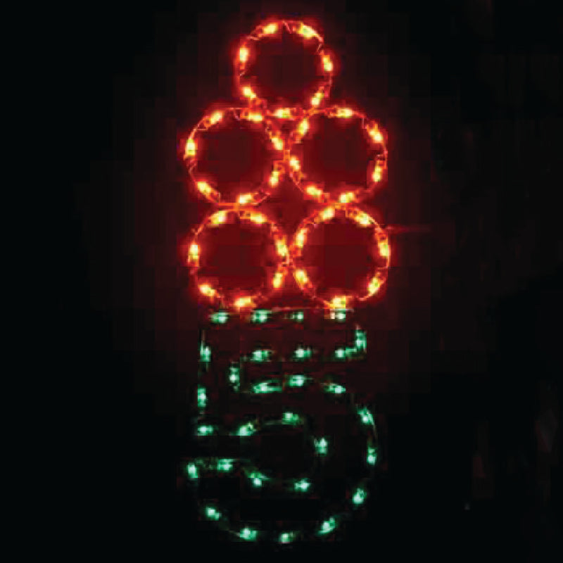 Load image into Gallery viewer, 5&#39; 12 Days of Christmas Ground or Pole Mount Christmas Light Display
