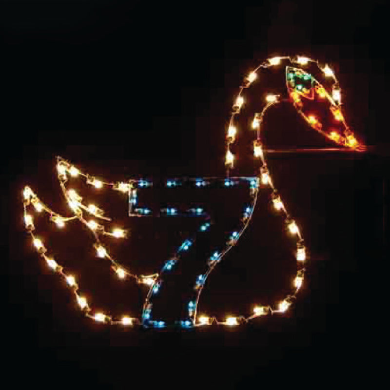 Load image into Gallery viewer, 5&#39; 12 Days of Christmas Ground or Pole Mount Christmas Light Display
