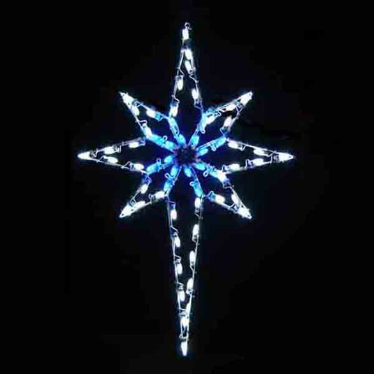 5' Deluxe Star of Bethlehem Silhouette Pole Mounted Decoration