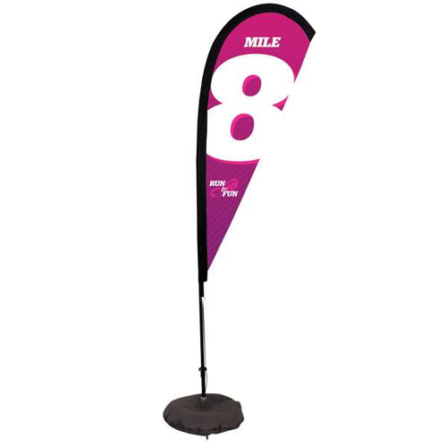 6' Teardrop Flag - Advertising Banner Kit - Single Sided