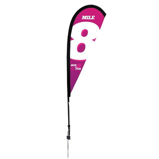 6' Teardrop Flag - Advertising Banner Kit - Single Sided