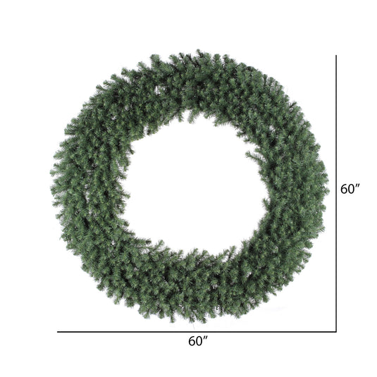 60" Unlit Artificial Commercial Christmas Wreath