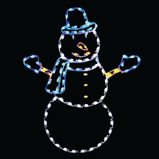 6' Jolly Snowman Ground Mount Christmas Decoration