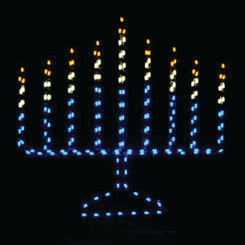 6' Menorah Ground Mount Hanukkah Decoration