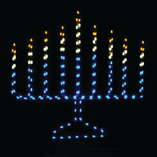 6' Menorah Ground Mount Hanukkah Decoration