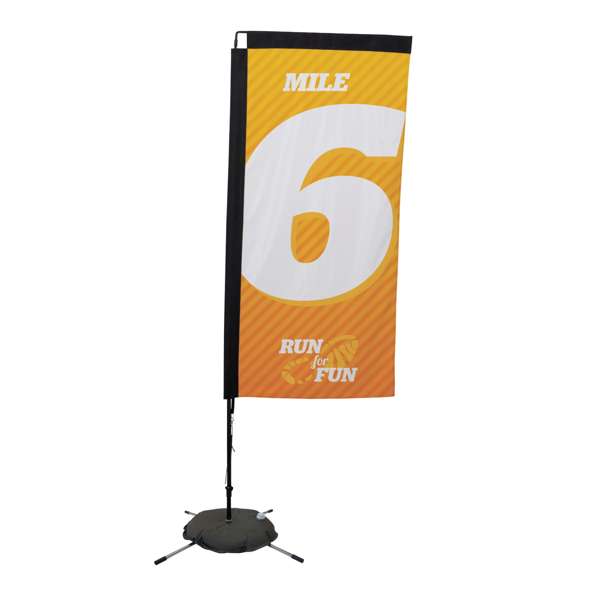 Load image into Gallery viewer, 7&#39; Rectangle Flag - Advertising Banner Kit - Single Sided
