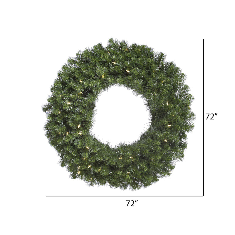 Load image into Gallery viewer, 72&quot; Pre-Lit LED Artificial Commercial Christmas Wreath
