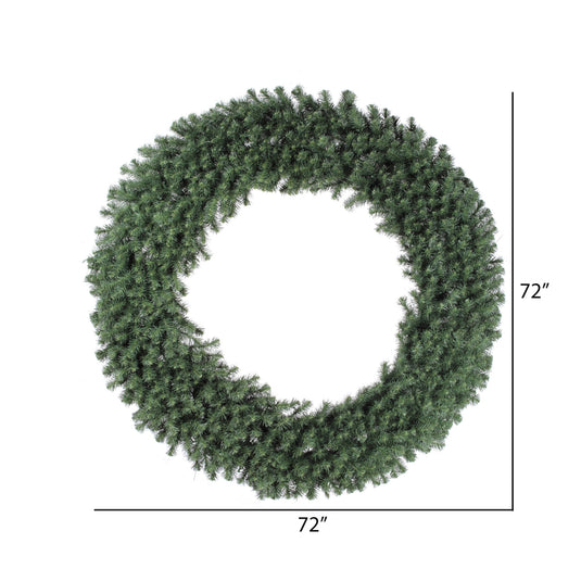 72" Unlit Artificial Commercial Christmas Wreath