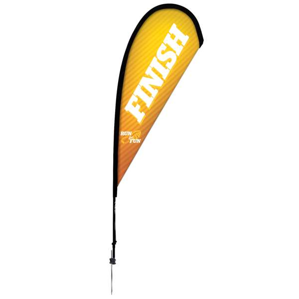 Load image into Gallery viewer, 8&#39; Teardrop Flag - Advertising Banner Kit - Single Sided
