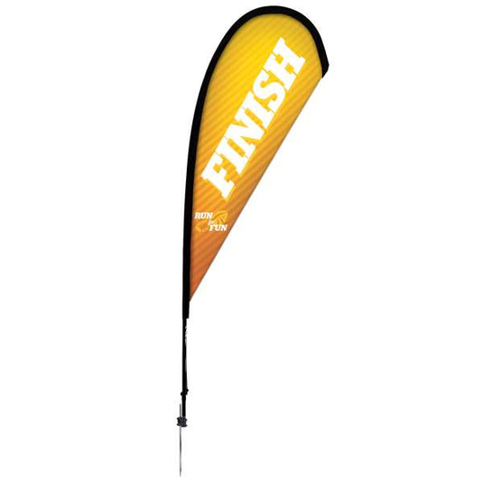 8' Teardrop Flag - Advertising Banner Kit - Single Sided