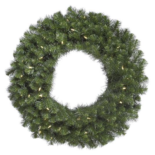 84" Pre-Lit LED Artificial Commercial Christmas Wreath