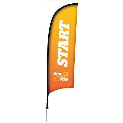 9' Feather Flag - Razor Banner Flag Kit - Single-Sided