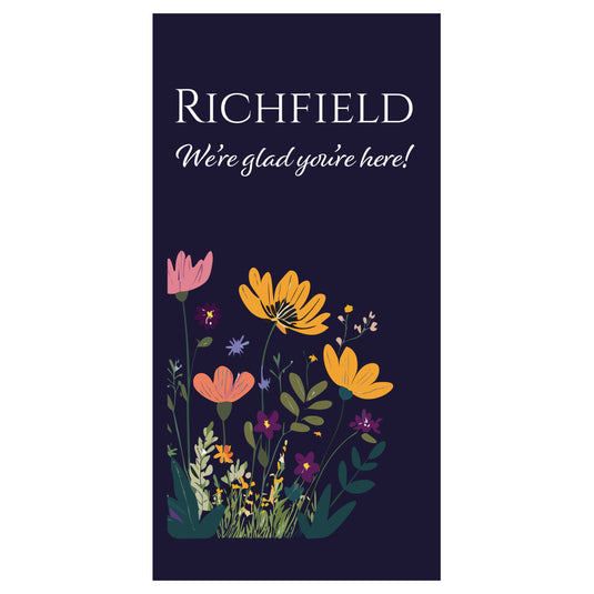 BS719 Spring Flowers - Pole Banner