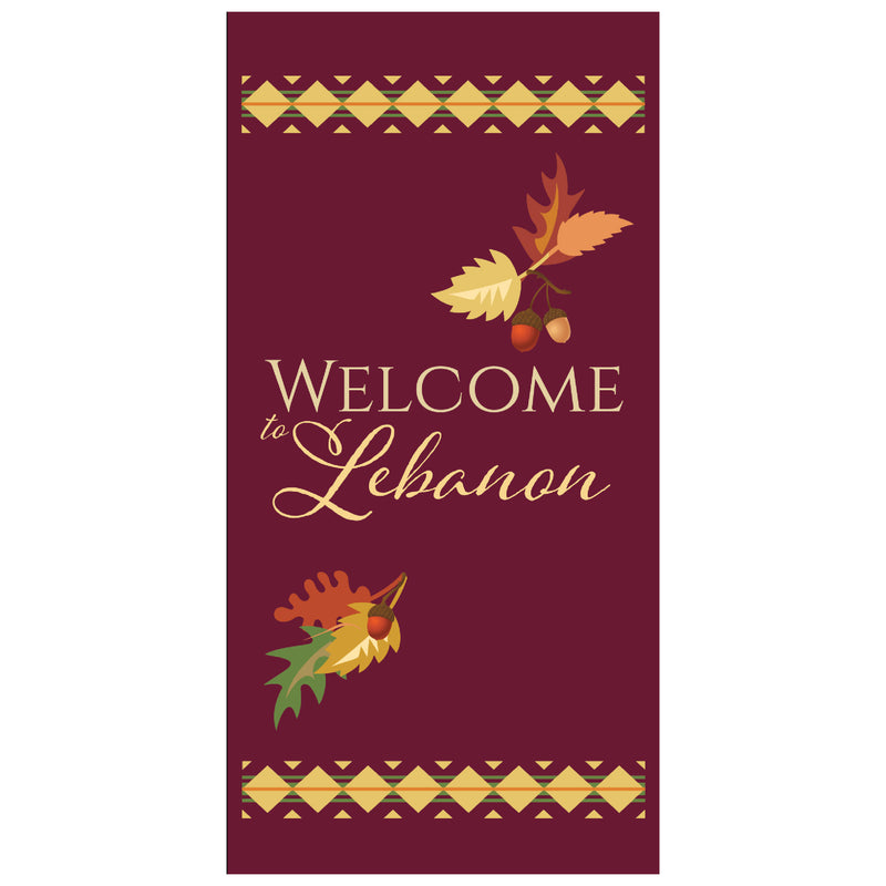 Load image into Gallery viewer, BS724 Autumn - Pole Banner
