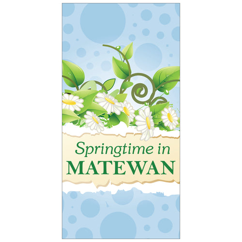 D327 Springtime - Pole Banner