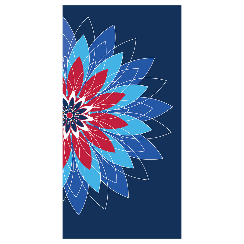 Load image into Gallery viewer, D348 Abstract Bloom - Pole Banner
