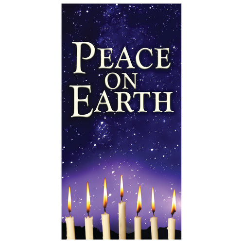 D373 Peace Candles - Pole Banner