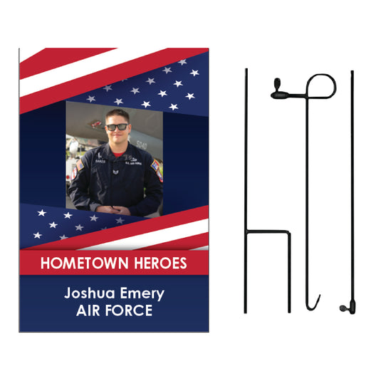 D447 Stylized Flag Hometown Hero - Garden Flag