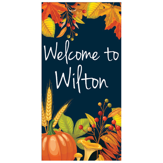 D451 Fall Foliage Border - Pole Banner