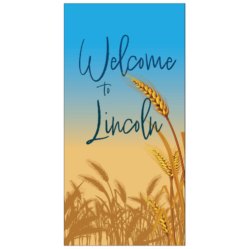 D573 Wheat Field - Pole Banner