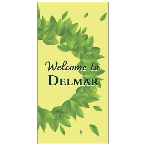 D606 Spring Leaves - Pole Banner