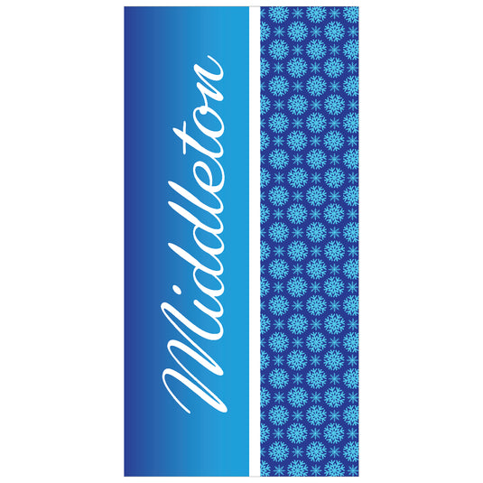 D607 Seasonal Welcome Winter - Pole Banner