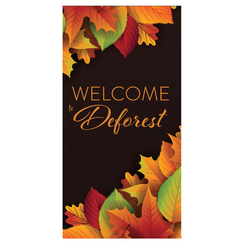 D716 Crisp Fall - Pole Banner