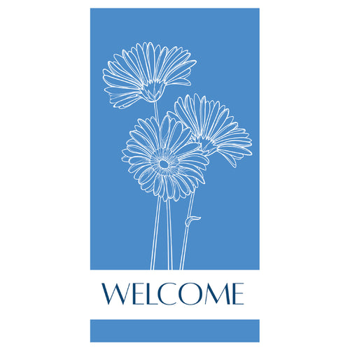 D722 Gerbera Daisy - Pole Banner