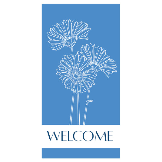 D722 Gerbera Daisy - Pole Banner