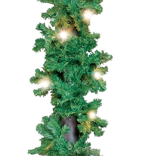 15-ft Lit Timberline Christmas Garland - Cool White LED