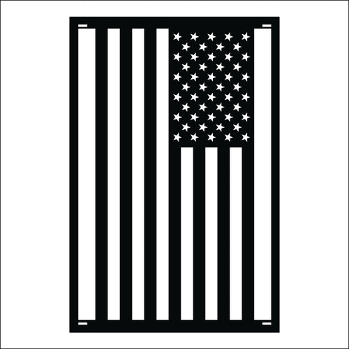 M110 American Flag - Metal Pole Banner