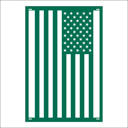 M110 American Flag - Metal Pole Banner