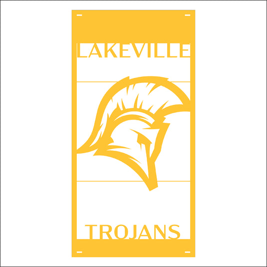 M111 Mascot Trojan - Metal Pole Banner