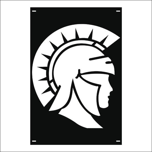 M116 Mascot Spartans - Metal Pole Banner